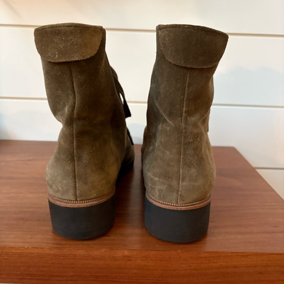 DR. SCHOLL's Women’s Guild Combat Boots Olive Green Suede 9M NWOT Whimsy Goth - Picture 7 of 10